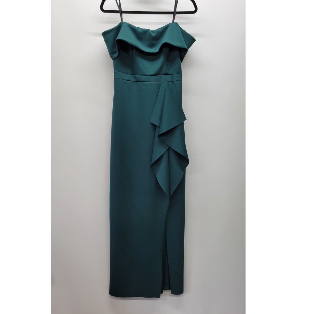 Aqua Formal Womens Drapey Maxi Evening Dress